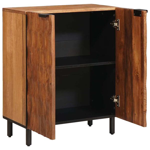 vidaXL Sideboard Akazienbraune Oberfl&auml;che 60 x 33 x 75 cm