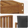 vidaXL Outdoor-Sofagarnitur mit Kissen 5 pcs Natur und Anthrazit