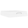 vidaXL Bettgestell mit Matratze mit Matratze 2 pcs Wei&szlig; PVC