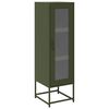vidaXL Highboard Olivgr&uuml;n 36x39x123 cm Kaltgewalzter Stahls