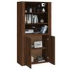 vidaXL Highboard Braun Eichen-Optik Holzwerkstoff