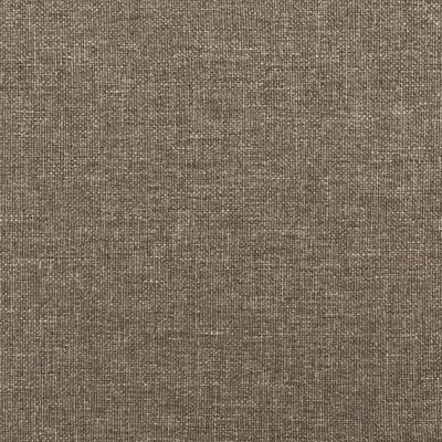 vidaXL Bettgestell ohne Matratze Taupe 180x200 cm Stoff