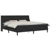vidaXL Bettgestell mit Matratze Schwarz 180 x 200 cm Samt