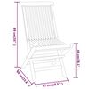 vidaXL 3-tlg. Garten-Essgruppe Massivholz Teak