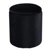 Venture Home Hocker Limpen 32x32x40 cm Samt Schwarz