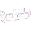vidaXL Schlafsofa 2-Sitzer Braun Stoff