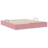 vidaXL Aufbewahrungsbett mit Matratze Rosa 180 x 200 cm Samt