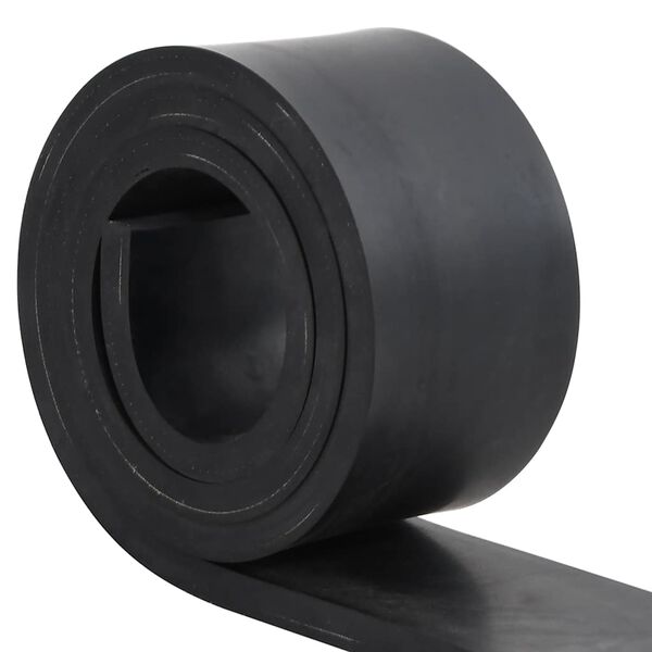 vidaXL Gummileiste f&uuml;r Schneepflug Schwarz 200x10x1 cm