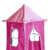 vidaXL Kinderhochbett mit Turm Rosa 80x200 cm Massivholz Kiefer