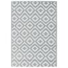 vidaXL Outdoor-Teppich ARAKIL Grau 140x200 cm PP