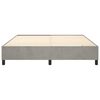 vidaXL Boxspringbettgestell Hellgrau 160x200 cm Samt
