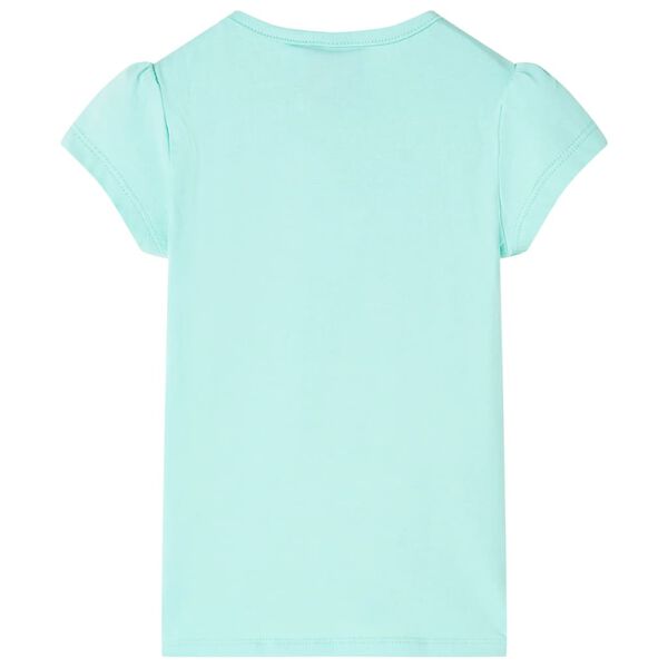 Kinder-T-Shirt Helles Minzgr&uuml;n 104