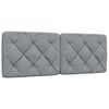 vidaXL Bettgestell ohne Matratze Hellgrau 140x190 cm Stoff