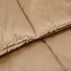 vidaXL Winterbettdecke Gold 220 x 135 cm Satin und Mikrofaser