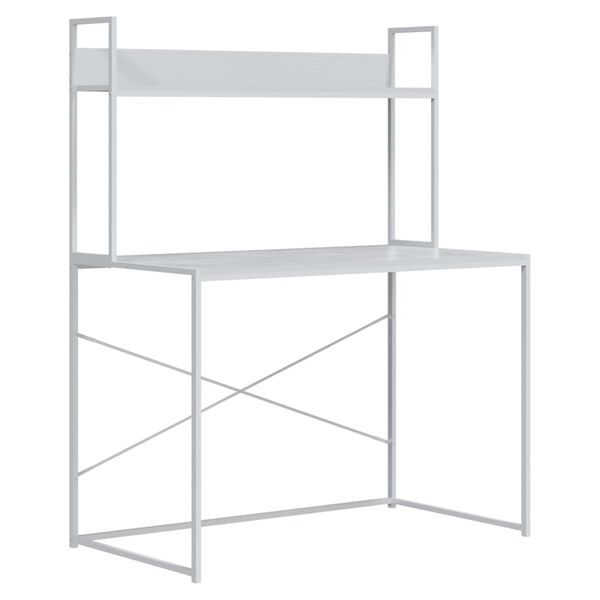 vidaXL Schreibtisch Wei&szlig; 110x60x138 cm Holzwerkstoff