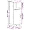 vidaXL Badschrank Braun Eichen-Optik 35x37,5x100 cm Holzwerkstoff