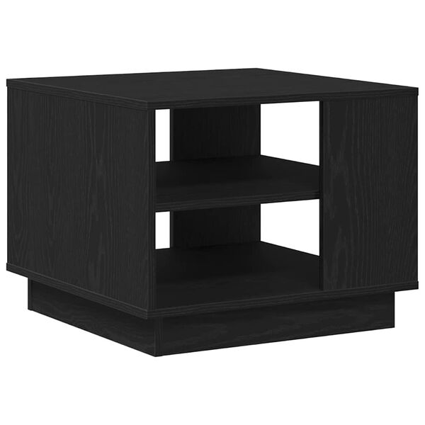 vidaXL Couchtisch Schwarz Eichen-Optik 55 x 55 x 42 cm Holzwerkstoff