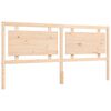 vidaXL Massivholzbett mit Kopfteil 180x200 cm