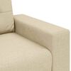 vidaXL Sofa 3 pcs Creme 221 x 80 x 80 cm Leinenmischgewebe