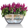 LECHUZA Pflanzgef&auml;&szlig; CUBETO Stone 40 ALL-IN-ONE Steingrau 13840