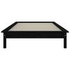 vidaXL Massivholzbett Schwarz 90x200 cm Kiefer