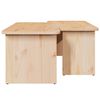 vidaXL Couchtisch 2 pcs Natur Massivholz Kiefer