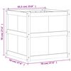 vidaXL Pflanzk&uuml;bel 70x70x70 cm Massivholz Douglasie