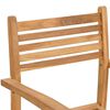 vidaXL Stuhl 8 pcs Braun 56 x 55 x 90,5 cm Massivholz Teak