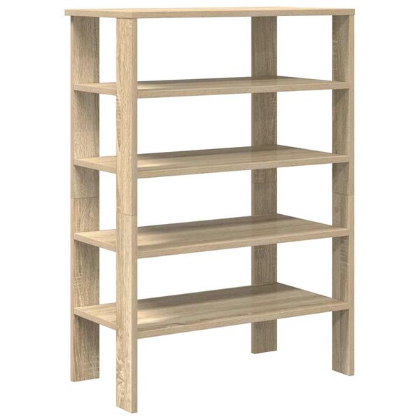 vidaXL Schuhregal Sonoma-Eiche 61x32x87,5 cm Holzwerkstoff