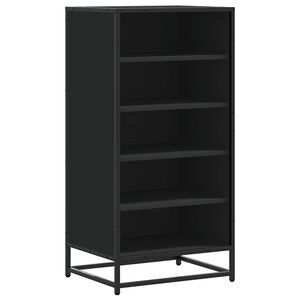 vidaXL Schuhregal Schwarz 48x38x97,5 cm Holzwerkstoff
