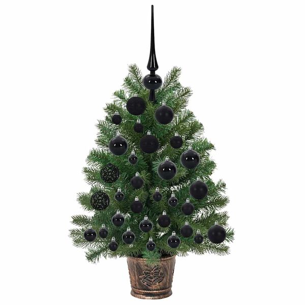 vidaXL K&uuml;nstlicher Weihnachtsbaum mit 150 LEDs Gr&uuml;n 75 cm PE und PVC