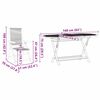 vidaXL Garten Essgruppe 7 pcs Grau Massivholz Akazie