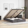 vidaXL Ottoman-Bett ohne Matratze Grau 140x200 cm Kunstleder