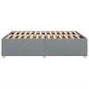 vidaXL Bettgestell ohne Matratze Hellgrau 160x200 cm Stoff