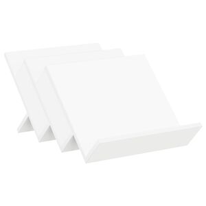 vidaXL Magazinregal mit Regal Wei&szlig; 53 x 40 x 28,5 cm Holzwerkstoff