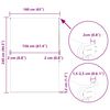 vidaXL Duschrollo 160x240 cm Stoffbreite 156 cm