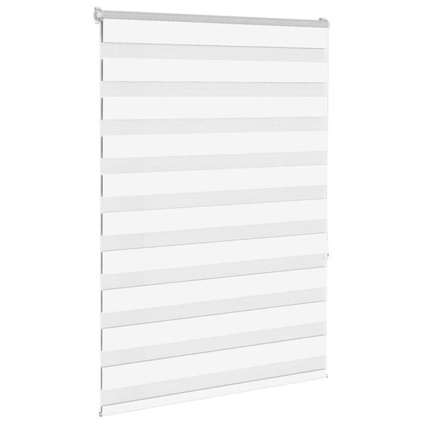 vidaXL Doppelrollo Wei&szlig; 95x150 cm Stoffbreite 90,9 cm Polyester