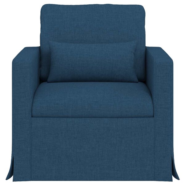 vidaXL Sofa Blau Gesamtabmessungen: 78 x 78 x 80 cm (B x T x H) Samt