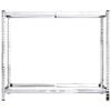 vidaXL Reifenregale mit 2 B&ouml;den 2 Stk. Silbern 110x40x110 cm Stahl
