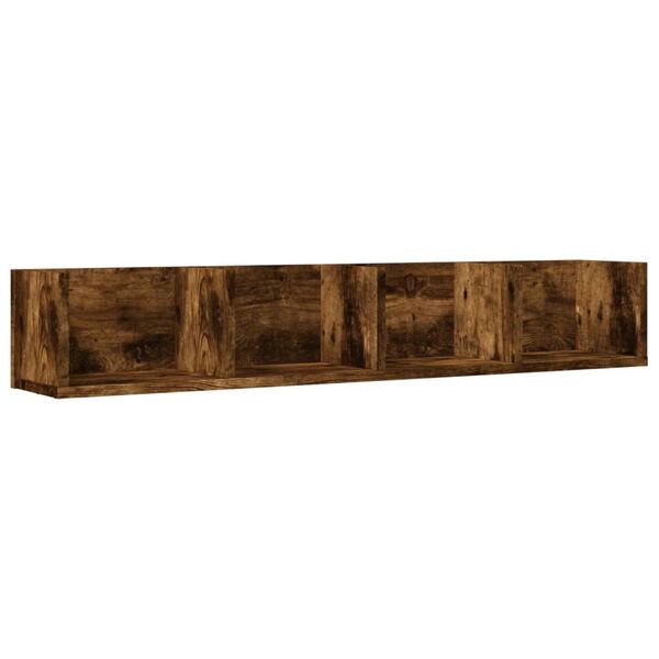 vidaXL Wandschrank R&auml;uchereiche 99x18x16,5 cm Holzwerkstoff
