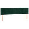 vidaXL Boxspringbett mit Matratze Dunkelgr&uuml;n 180x200 cm Samt