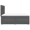 vidaXL Boxspringbett mit Matratze Dunkelgrau 140x200 cm Stoff