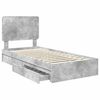 vidaXL Aufbewahrungsbett Beton Grau 90 x 200 cm Holzwerkstoff
