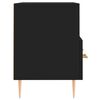 vidaXL TV-Schrank Schwarz 80x36x50 cm Holzwerkstoff