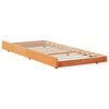 vidaXL Bettrahmen Wachsbraun 90 x 190 cm Massives Kiefernholz