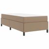 vidaXL Bettrahmen mit Matratze Cappuccino 80 x 200 cm Stoff