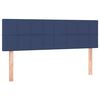 vidaXL Boxspringbett mit Matratze Blau 140x200 cm Stoff