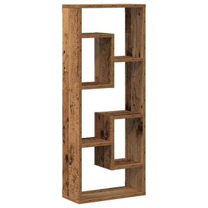 vidaXL Wandregal Altholz-Optik 36x16x90 cm Holzwerkstoff