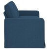 vidaXL Sofa 140cm Blau Metall