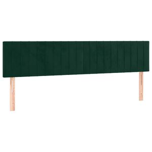 vidaXL Kopfteile 2 Stk. Dunkelgr&uuml;n 80x5x78/88 cm Samt